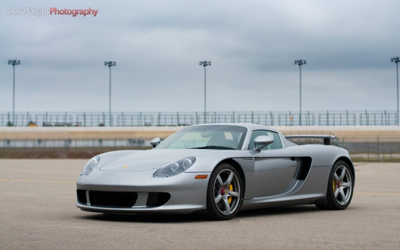 Silver Porsche Carrera GT | Automotive Photography by Don Wright 