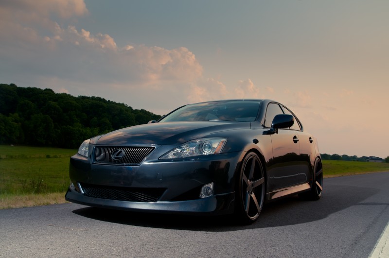 Beautiful Sunset and Lexus Car on Nice Wheels by Don Wright Murfreesboro Photography