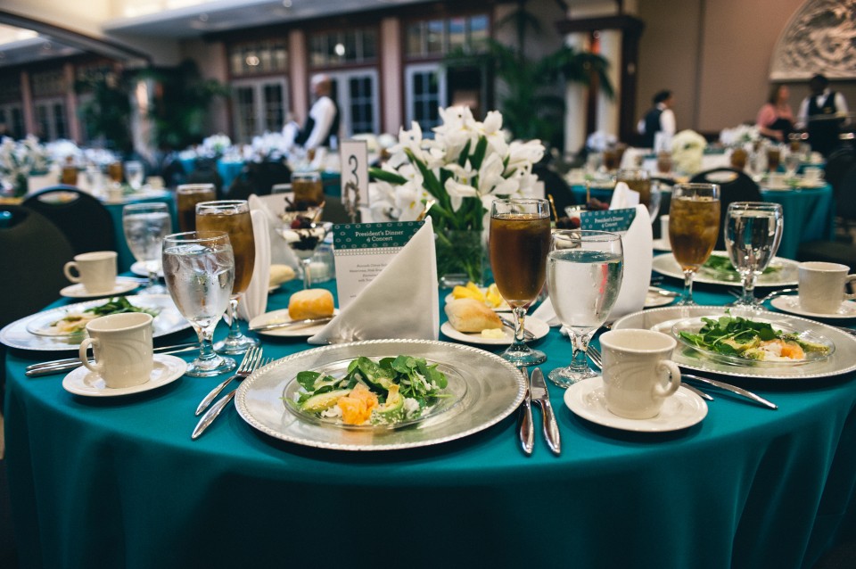 table decorations and colorful presentation | Nashville Event Photography