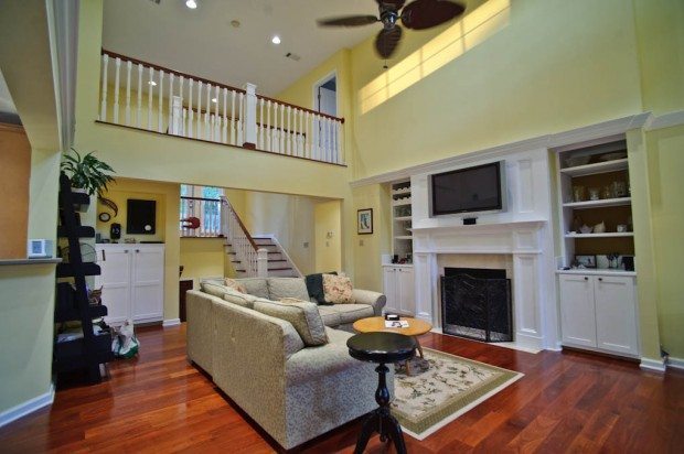 real estate interior of living room