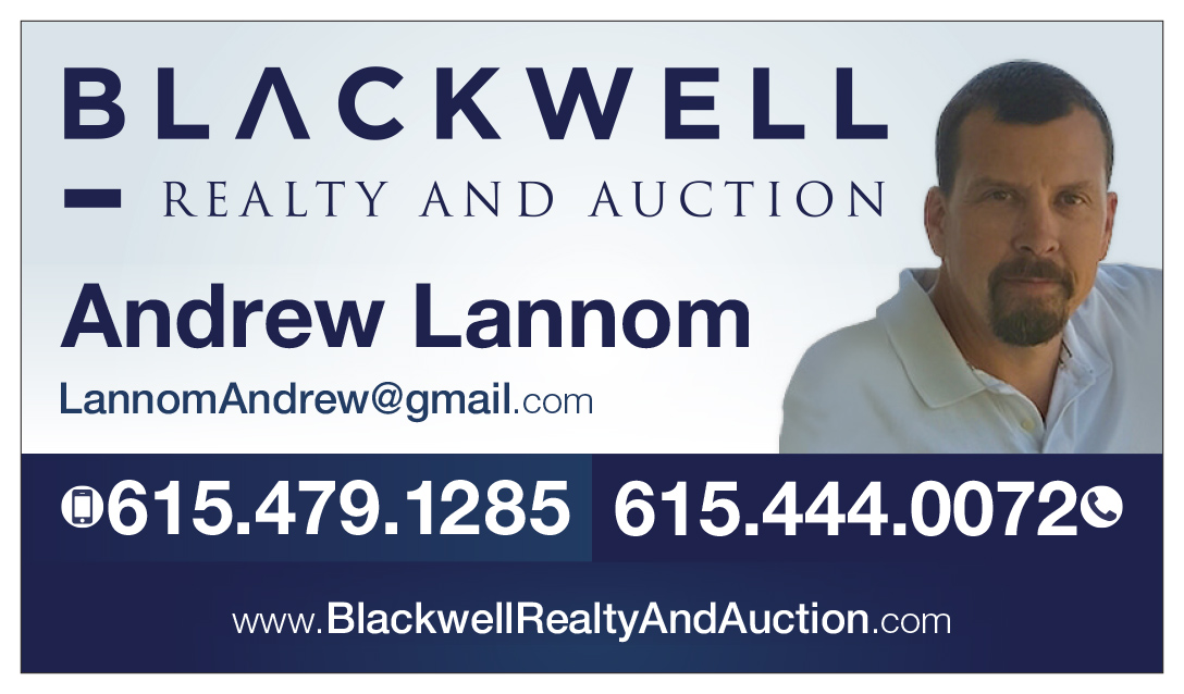 Andrew Lannom Business Card Blackwell Realty TN