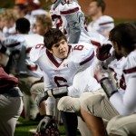 MBA football players take a knee at the football game in Tennessee