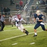 MBA football player runs to cover the defensive player in Tennessee