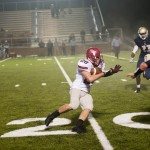 MBA football player runs the ball past the 20 yard line in Tennessee