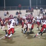 MBA defense chase down the runner on the football field in Tennessee