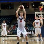 Belmont basketball player goes for the foul shot in Tennessee