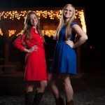 two girls strike a pose outside in Tennessee