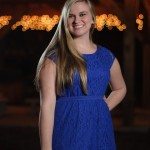 smiling girl in blue dress in Tennessee