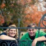 Couple on iron fence in Murfreesboro Tennessee